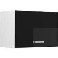 Vicco Hängeschrank R-Line, Schwarz Hochglanz/Weiß, 60 cm Flach (1-St)