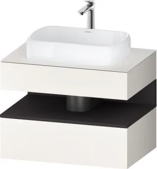 Duravit Qatego Konsolenwaschtischunterbau wandhängend Weiß Supermatt 800x550x600 mm - QA473008084000 QA4730080840000