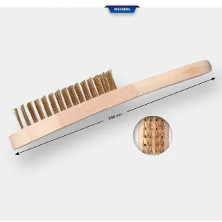 Brilliant Tools Messing Drahtbürste, 4-reihig, 290 mm - BT706009