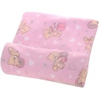 La Bortini Betttuch Baby Wickeltuch Tuch Spucktuch groß Babytuch in Rosa mit Bären