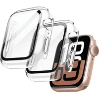 SmartUP Smartwatch-Hülle 2X Hülle für Apple Watch 11 42mm 46mm Case Cover Schutzglas Display 9H Für Apple Watch Serie 11, kompletter Rundumschutz