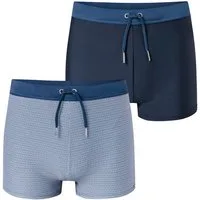 Schiesser Boxer-Badehose Ocean Swim (2-St) Badeboxer, Schwimmshorts Boxer, Badeshorts