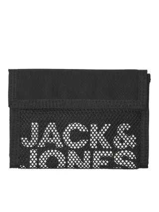 JACK&JONES - JACASHFORD MESH WALLET black - Gr. - ONE SIZE