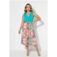 MIAMODA Midikleid Jerseykleid ärmellose A-Linie Rock mit Druck