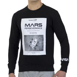 MARS03S Herren Sweatshirt mit langen Ärmeln und rundem Kragen