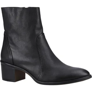 Hush Puppies Winona Damen Schwarze Lederstiefel