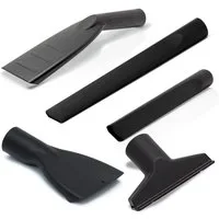 FixedByU Staubsaugerdüsen-Set Ø 35 mm universal, 5 teilig mit Fugendüse, Polsterdüse, Autodüse, Zubehör für Nass-Trockensauger, Staubsauger, Werkstattsauger mit 35mm Rohrdurchmesser, (5-tlg)