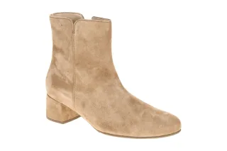 Gabor Damen Stiefeletten 8036.01.006 Beige Sand Velour Rauhleder Blockabsatz
