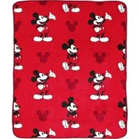 Kinderdecke Disney Decke Mickey Mouse, Disney, rot, gemütlich, 130 x 150 cm