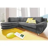 TRENDMANUFAKTUR Ecksofa Rondo, zeitlos und elegant, bequem, L-Form, wahlweise mit Federkern, wahlweise mit Bettfunktion