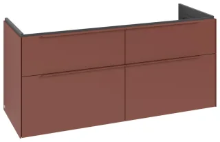 Villeroy & Boch Waschtischunterschrank Subway 3.0 C568L2 1272x576x478mm m. Bel. 4 Ausz. Waschtisch m C568L2AH