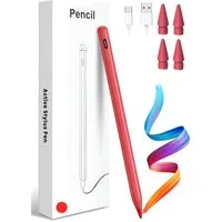 S&T Design Eingabestift Stift für iPad USB-C (2018-2024) Schnellladen für Apple iPads (2018-2024), mit Ersatzspitze) Tabletstift Stylus Pencil 2. Generation Pen USB-C V1