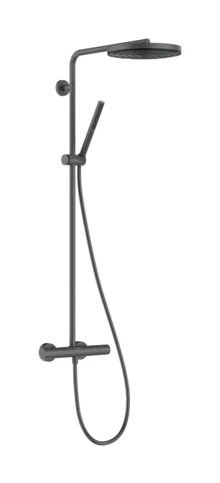 Hansgrohe Showerpipe Pulsify S Puro 260 1jet EcoSmart Brushed Black Chrome,24223340 24223340