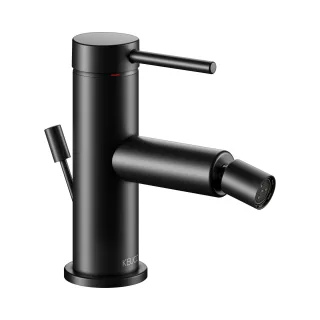 Keuco IXMO Soft Black Selection Einhebel-Bidetmischer, mit Zugstangen-Ablaufgarnitur 59509372000