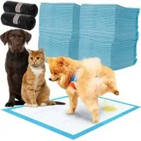 Purlov Hundematte Hygienische Saugeinlage Pipiunterlage, Vliesstoff, funktionieren bei Welpen und älteren kranken Hunden