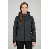 CMP Softshelljacke WOMAN JACKET ZIP HOOD mit Kinnschutz, atmungsaktiv, wasserdicht