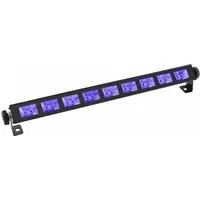 Showlite Discolicht UL-9 UV-Bar - LED Schwarzlichtleiste, LED fest integriert, UV, UV Bühnenbeleuchtung - für Party, Disco & Bar