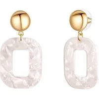 Lulu & Jane Paar Ohrhänger gelbgold, Metall-Legierung