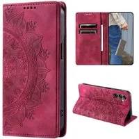CoverKingz Handyhülle Hülle für Samsung Galaxy A15 Handyhülle Flip Case Cover Tasche, Mandala