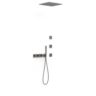 Tres Bausatz 4 Wege Thermostat Unterputz B system für die Dusche , 30725406GR 30725406GR