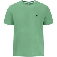 FYNCH-HATTON T-Shirt Sommershirt in unifarben, mit Logostickerei