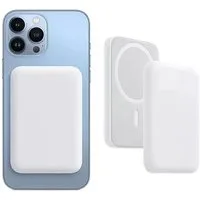 Kevin Frotscher (FroShop) MagSafe Akku Powerbank für Original Apple iPhone 12 13 14 15 Pro Plus Powerbank iPhone 16 17 Pro Max Plus SE 10000 mAh, USB-C Anschluss Kabellos Magnetisch Dünn Leicht - Farbe Weiß
