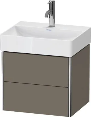 Duravit XSquare Waschtischunterbau wandhängend Flanell Grau Seidenmatt 484x390x397 mm - XS430509090 XS430509090