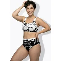Ulla Popken Soft-BH Bikini Linienmuster Softcups Träger verstellbar