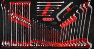 KS Tools Schraubenschlüssel-Satz in Schaumstoffeinlage, 55-tlg - 813.0055