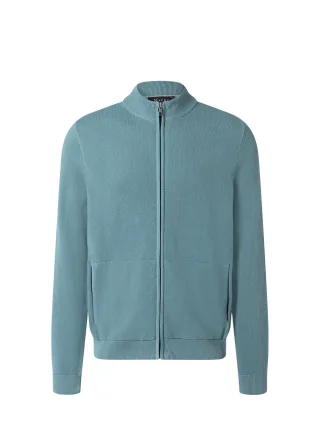 MAERZ Muenchen - Strickjacke Zip 1/1 Arm pastel turquoise