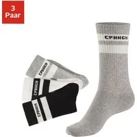Copenhagen Studios Tennissocken (Packung, 3-Paar) mit Streifendesign und Vollfrottee