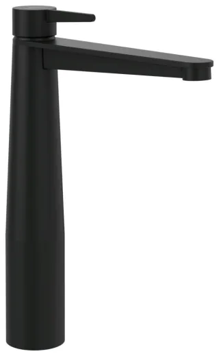 Villeroy & Boch Waschtischarmatur erhöht Conum 49x278 x215mm m Push-Open-Ablaufgarnitur Matt Black TVW127005000K5