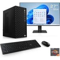 CSL Mystic V24141 PC-Komplettsystem (27", AMD Ryzen 3 3200G, AMD Radeon™ Vega 8 Graphics, 16 GB RAM, 1000 GB SSD)