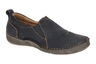 Josef Seibel Damenschuhe FERGEY 49 Ocean Blau Nubuck Slipper G-Weite