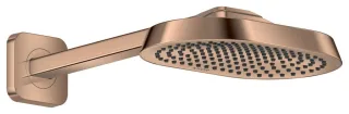 Hansgrohe AXOR ShowerSphere Kopfbrause 250/160 1jet EcoSmart mit Brausearm, Polished Red Gold, 39755 39755300