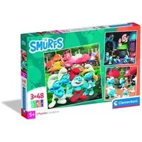 Clementoni® Puzzle Die Schlümpfe 3x48 Stück Puzzle Clementoni, Puzzleteile