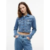 Tommy Jeans Jeansjacke NEW SLIM TRUCKER JACKET CJ8138 Baumwollmischung, slim fit, Brusttaschen
