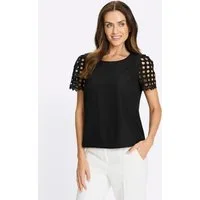heine Klassische Bluse Bluse Kurzarm