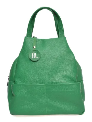 Anna Luchini Grün Rindsledertasche