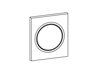 Mepa Frontplatte Urinal-Druck-, spüler MEPAzero, weiß, 590257 590257