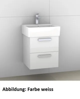 Artiqua 412 Waschtischunterschrank für Connect Cube E7138, Quarzgrau Matt Select, 412-WUT-I28-R-7163 412-WUT-I28-R-7163-173