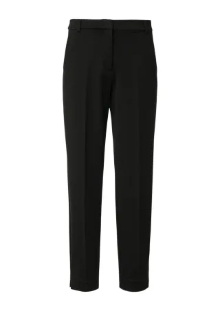 comma - Cigarette-Pants aus weichem Jersey schwarz - Gr. - 38