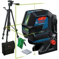 Bosch Professional Punkt- und Linienlaser GCL 2-50 G Professional Baustativ-Set, (Set), Staub- und Spritzwasserschutz IP64, für Laser-Empfänger LR 7