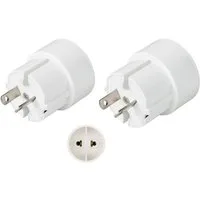 Hama EU Stecker Reisestecker Adapter DE auf China Australien [2er] Reiseadapter, Abriebfest