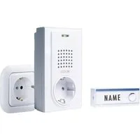 m-e Smart Home Türklingel Funk-Türglocke FG-2.2 (mit Namensschild)