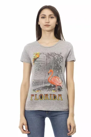 Florida Grafik T-Shirt mit kurzen Ärmeln und Rundhalsausschnitt
