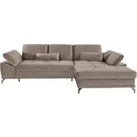 OTTO home Ecksofa Costello L-Form, B: 301 cm mit Sitztiefen-, Armteilverstellung &, 3 Nierenkissen, optional Bettfunktion & Bettkasten