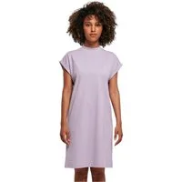 urbandreamz Jerseykleid Damen Kleid überschnittene Schultern Jersey Turn Up Ärmel