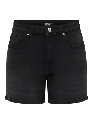 ONLY - ONLPHINE STRETCH DNM SHORTS PIM Washed Black - Gr. - M