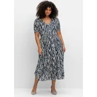 sheego by Joe Browns Etuikleid Kleid Kurzarm mit Grafikprint und Volantsaum